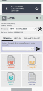 Tela ordem de execução bluetooth