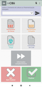 Tela de ordem de execução finalizada